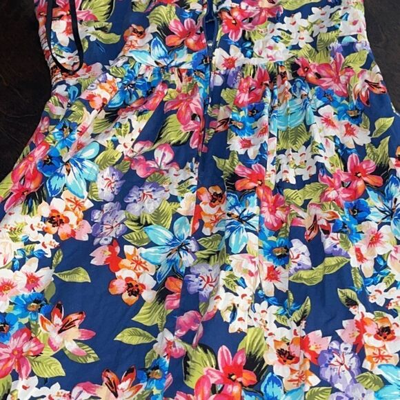 B. Smart Dress Multicolored Floral Spaghetti Straps Sundress - Picture 5 of 6